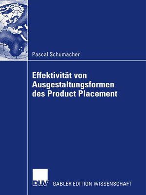 cover image of Effektivität von Ausgestaltungsformenen des Product Placement